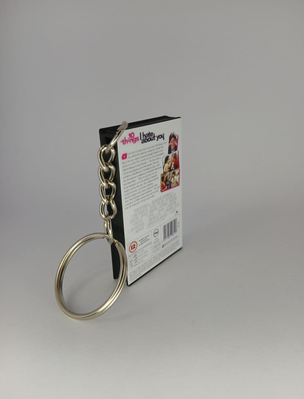 10 Things I Hate About You Mini VHS Keyring – spine view standing