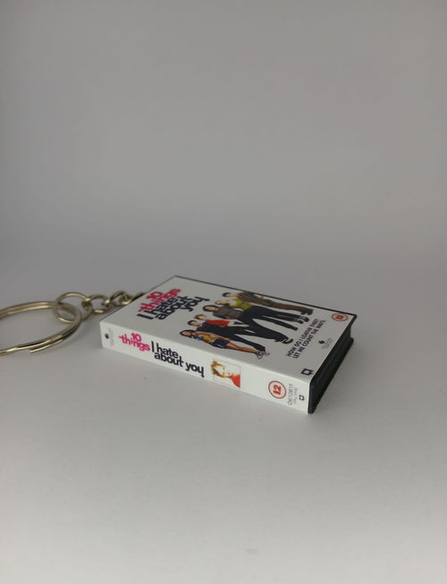 10 Things I Hate About You Mini VHS Keyring – front view standing