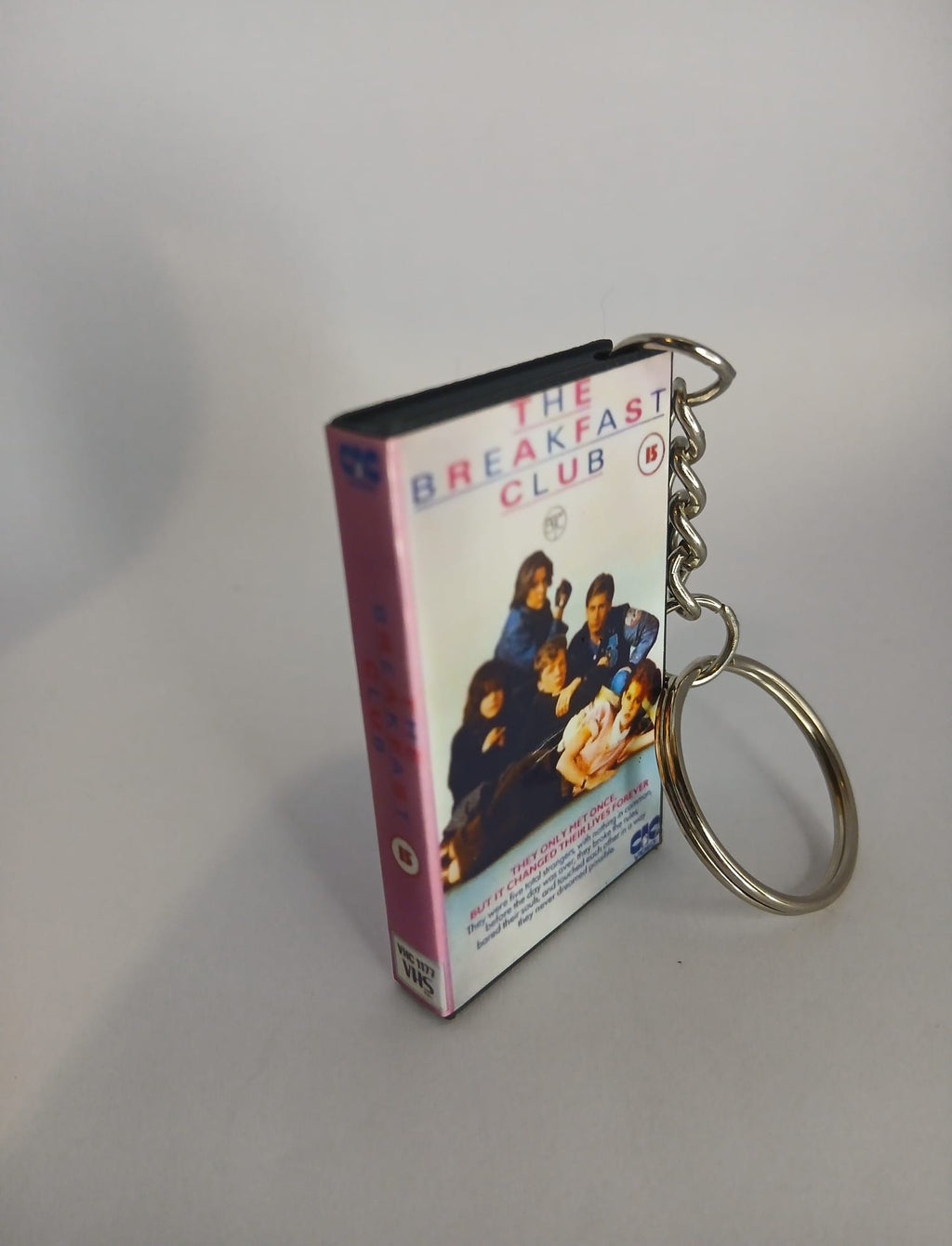 The Breakfast Club Mini VHS Keyring – front with coin