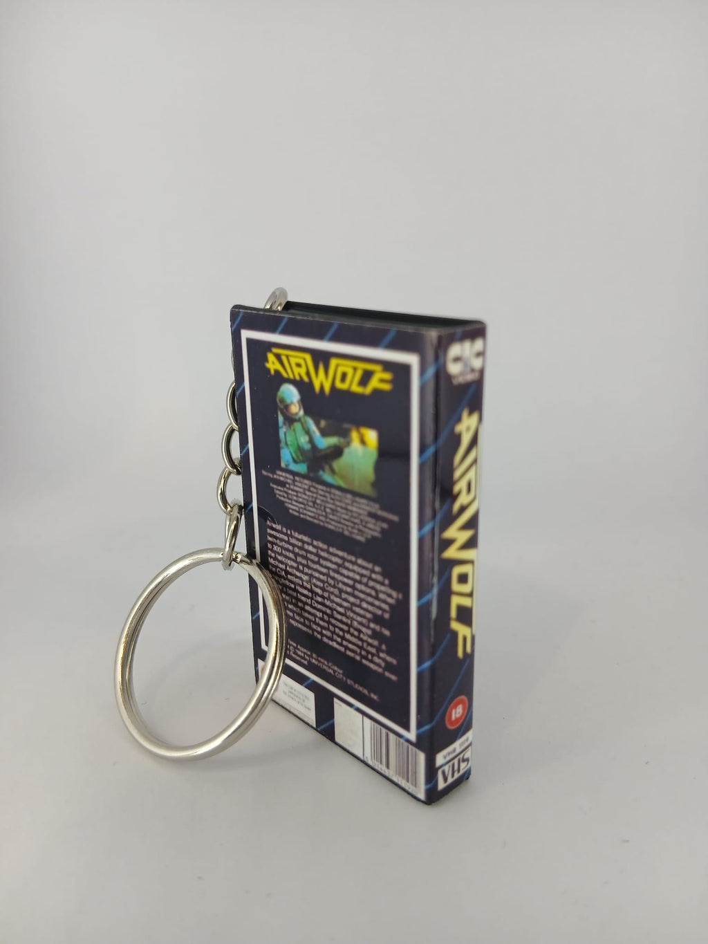 Airwolf VHS keyring — front cover standing