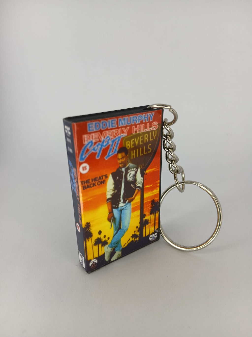 Beverly Hills Cop II Mini VHS Keyring – spine view