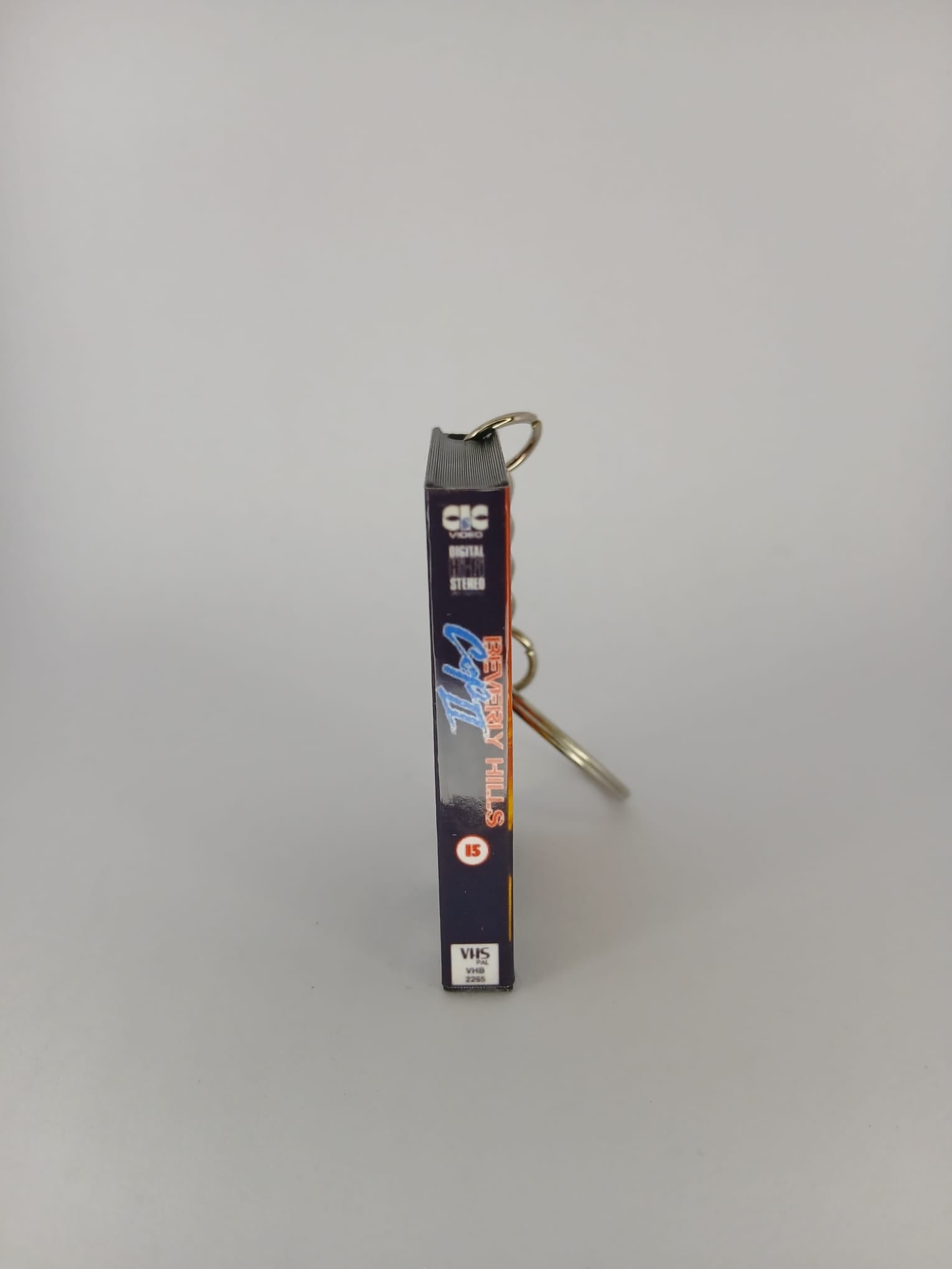 Beverly Hills Cop II Mini VHS Keyring – back view