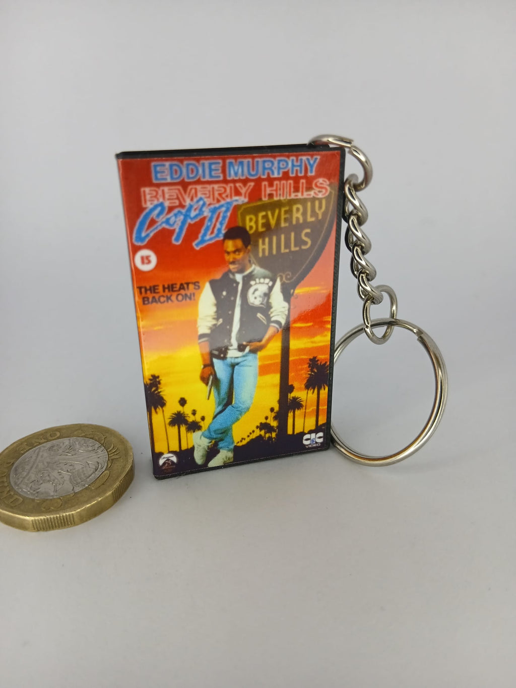Beverly Hills Cop II Mini VHS Keyring – back angle
