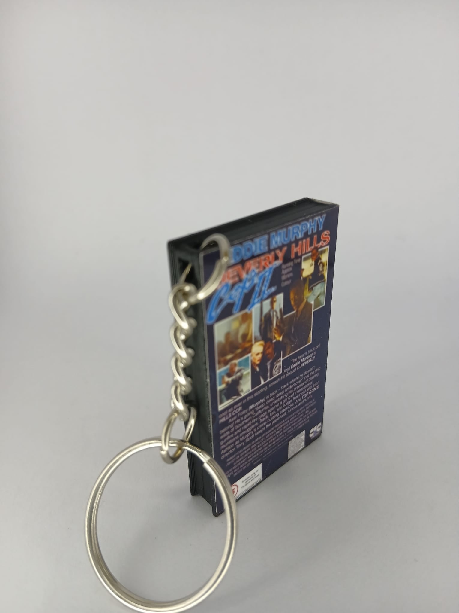 Beverly Hills Cop II Mini VHS Keyring – flat lay side