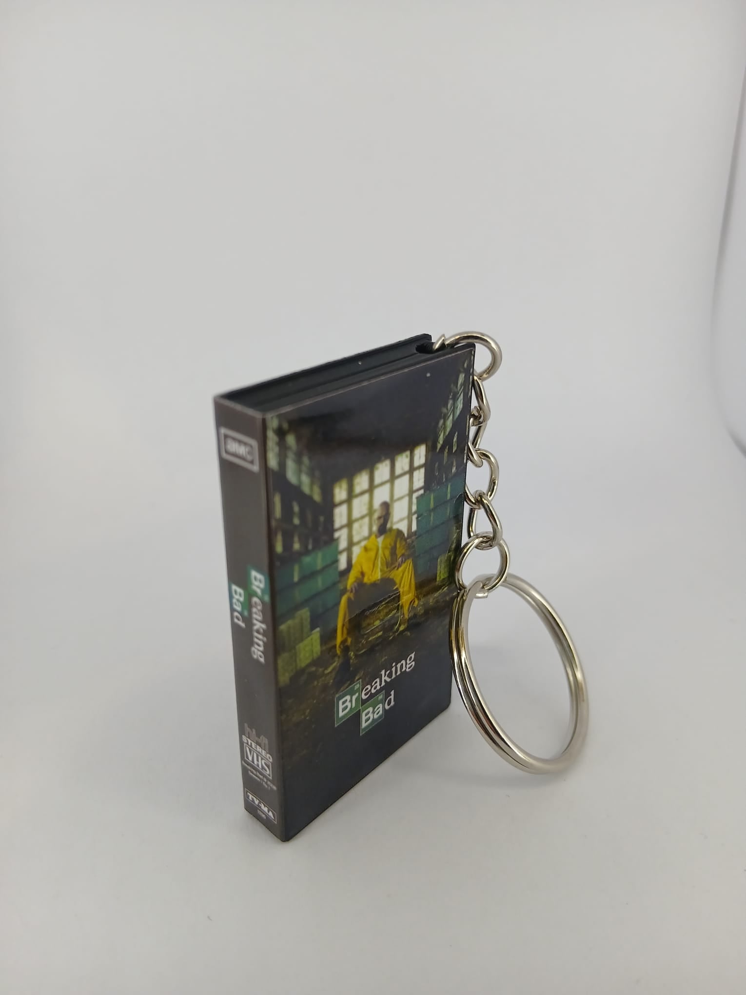 Breaking Bad VHS keyring — back cover standing