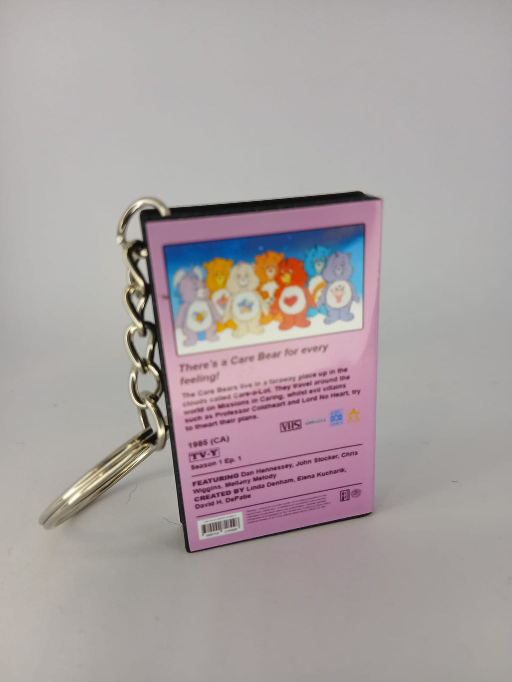 Care Bears VHS keyring front cover