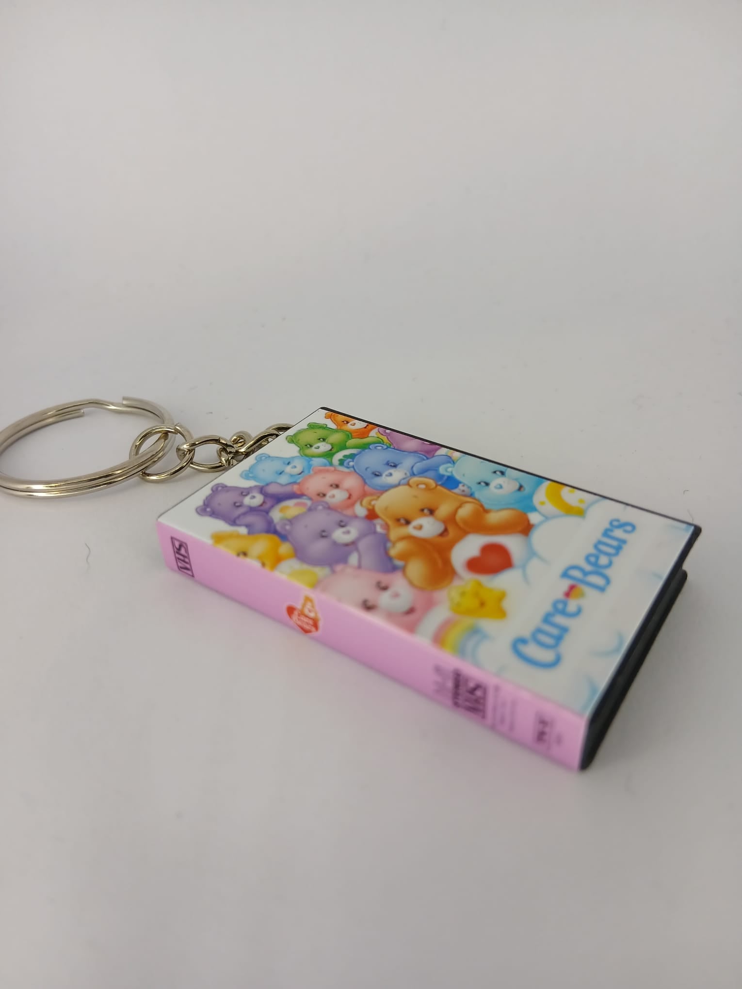 Care Bears VHS keyring chain detail