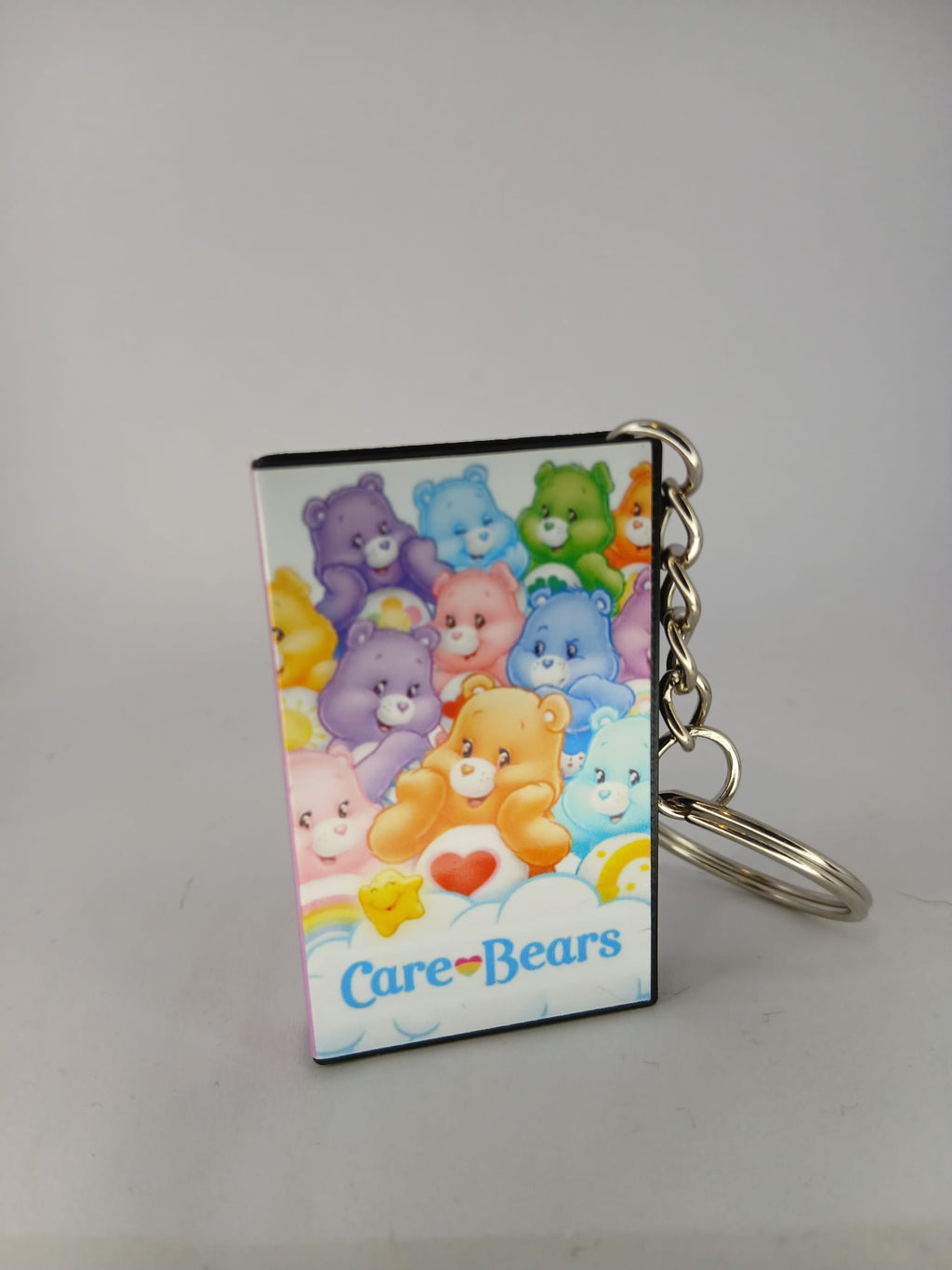 Care Bears VHS keyring close-up front