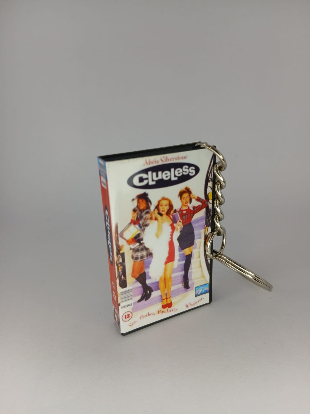 Clueless Mini VHS Keyring – back view standing