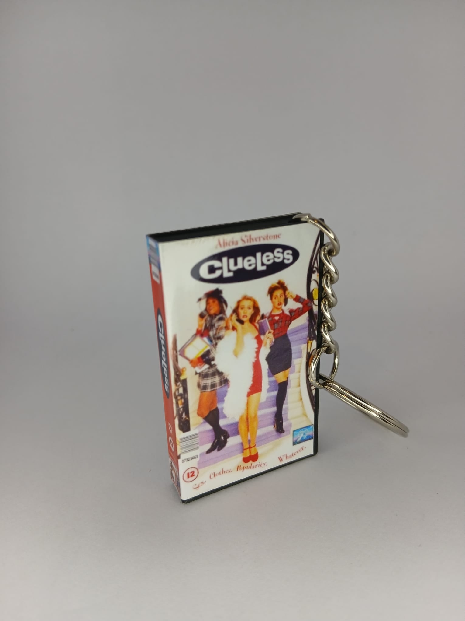 Clueless Mini VHS Keyring – back view standing