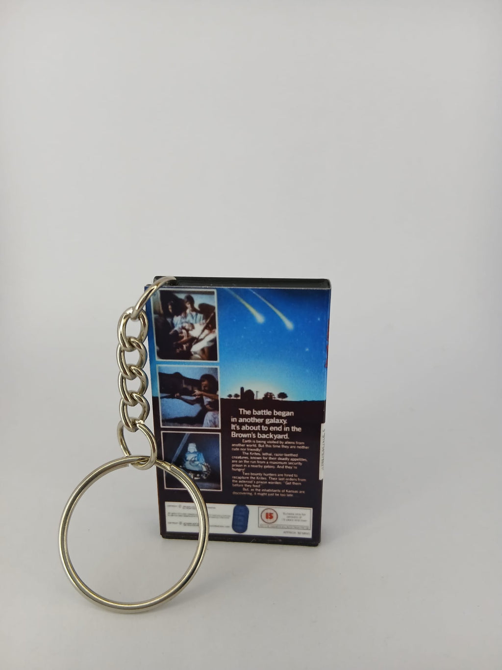 Critters Mini VHS Keyring – front angle