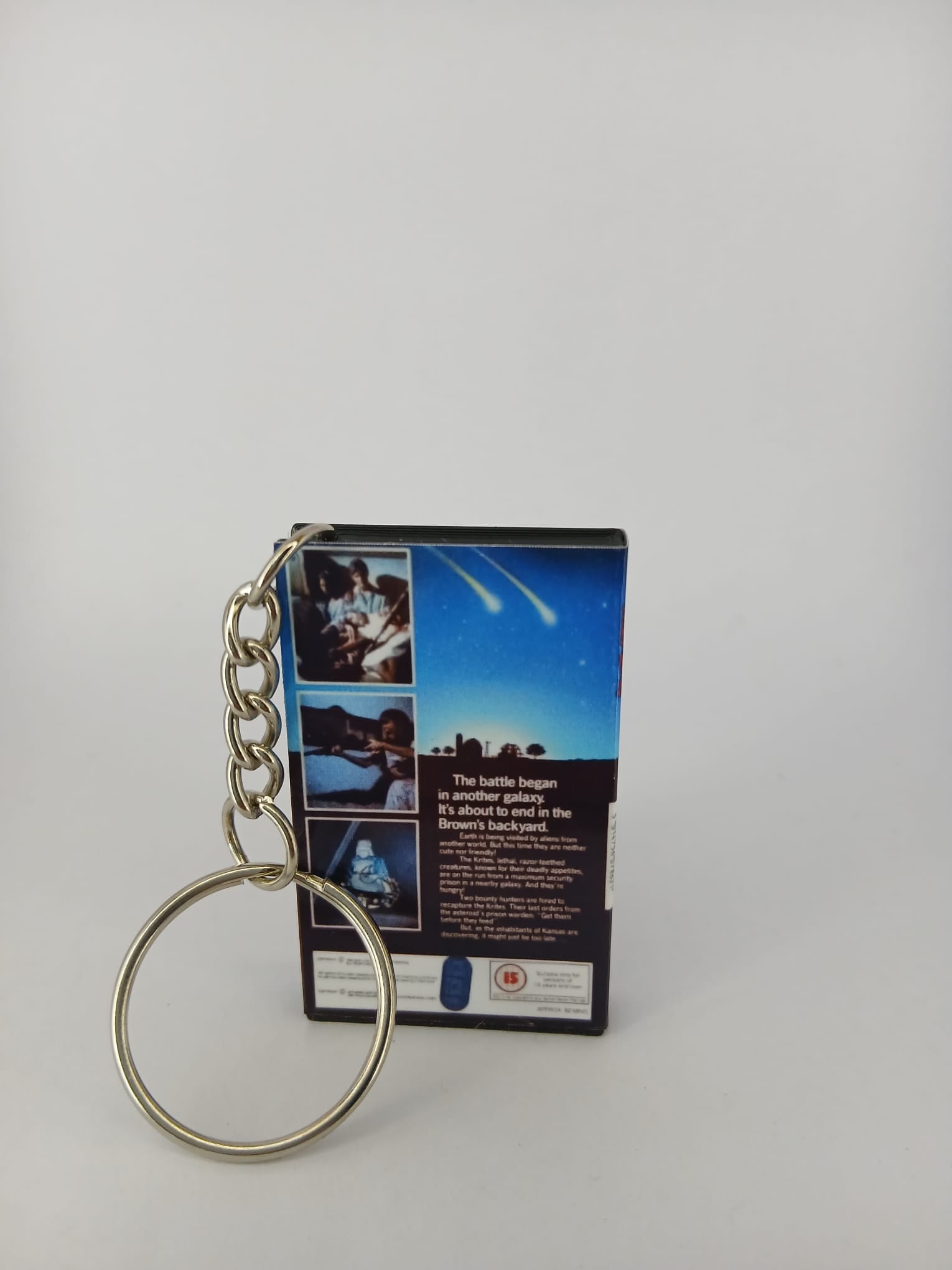 Critters Mini VHS Keyring – front angle