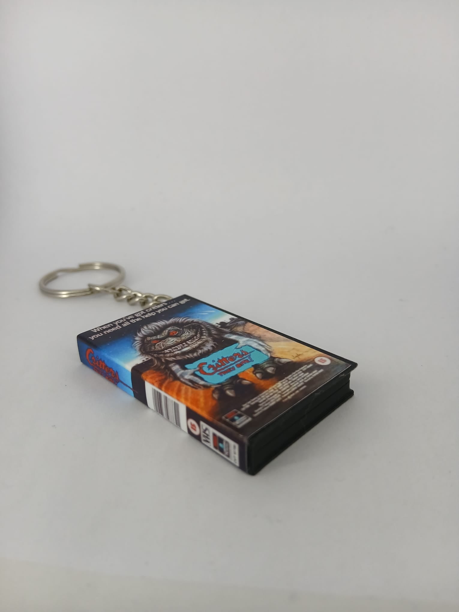 Critters Mini VHS Keyring – front close-up