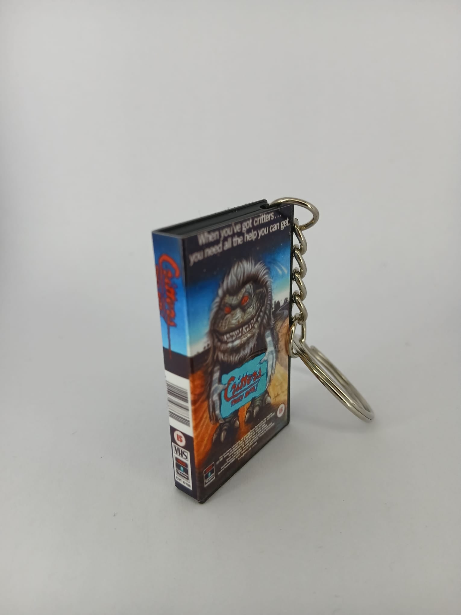 Critters Mini VHS Keyring – spine view