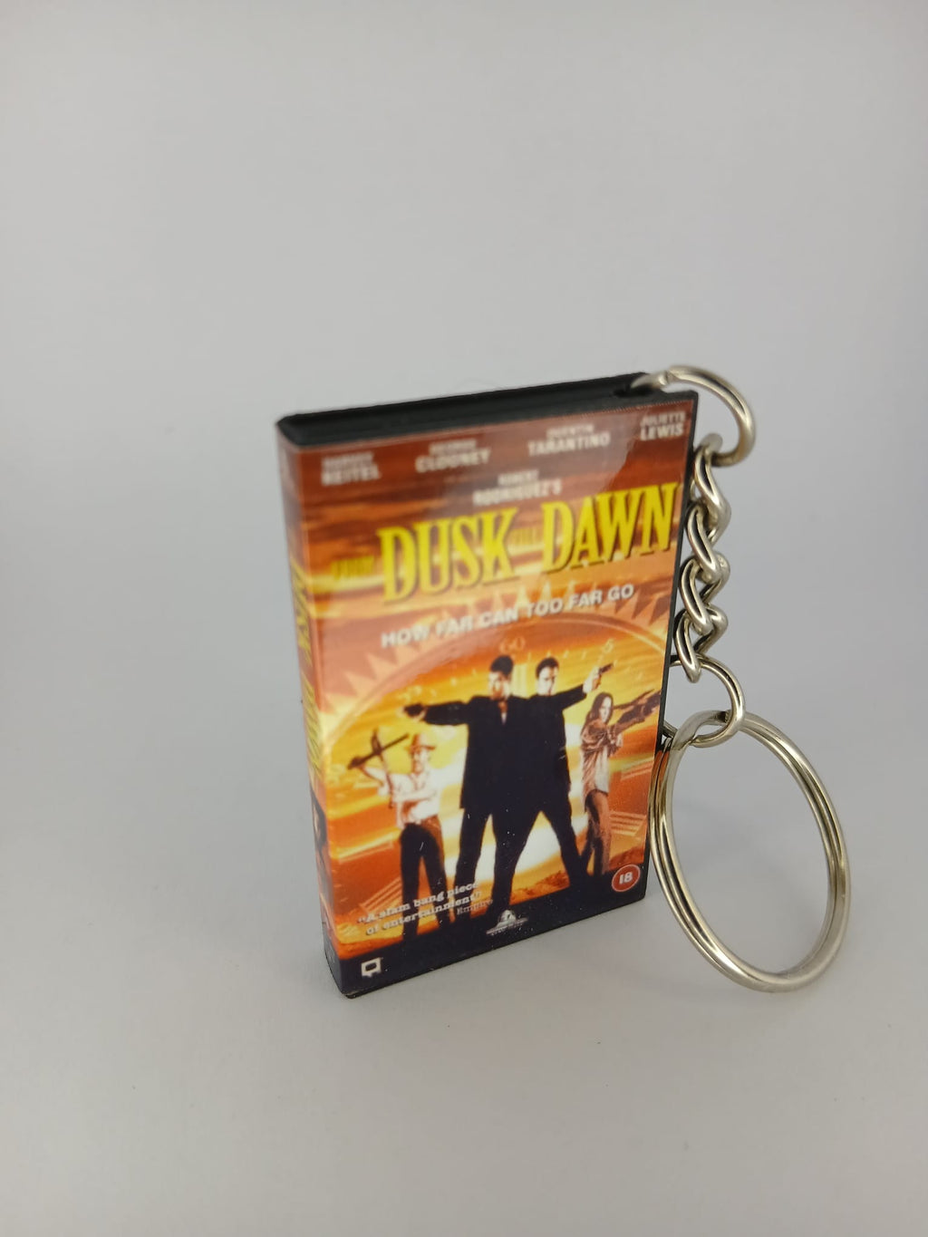 From Dusk Till Dawn Mini VHS Keyring – side view