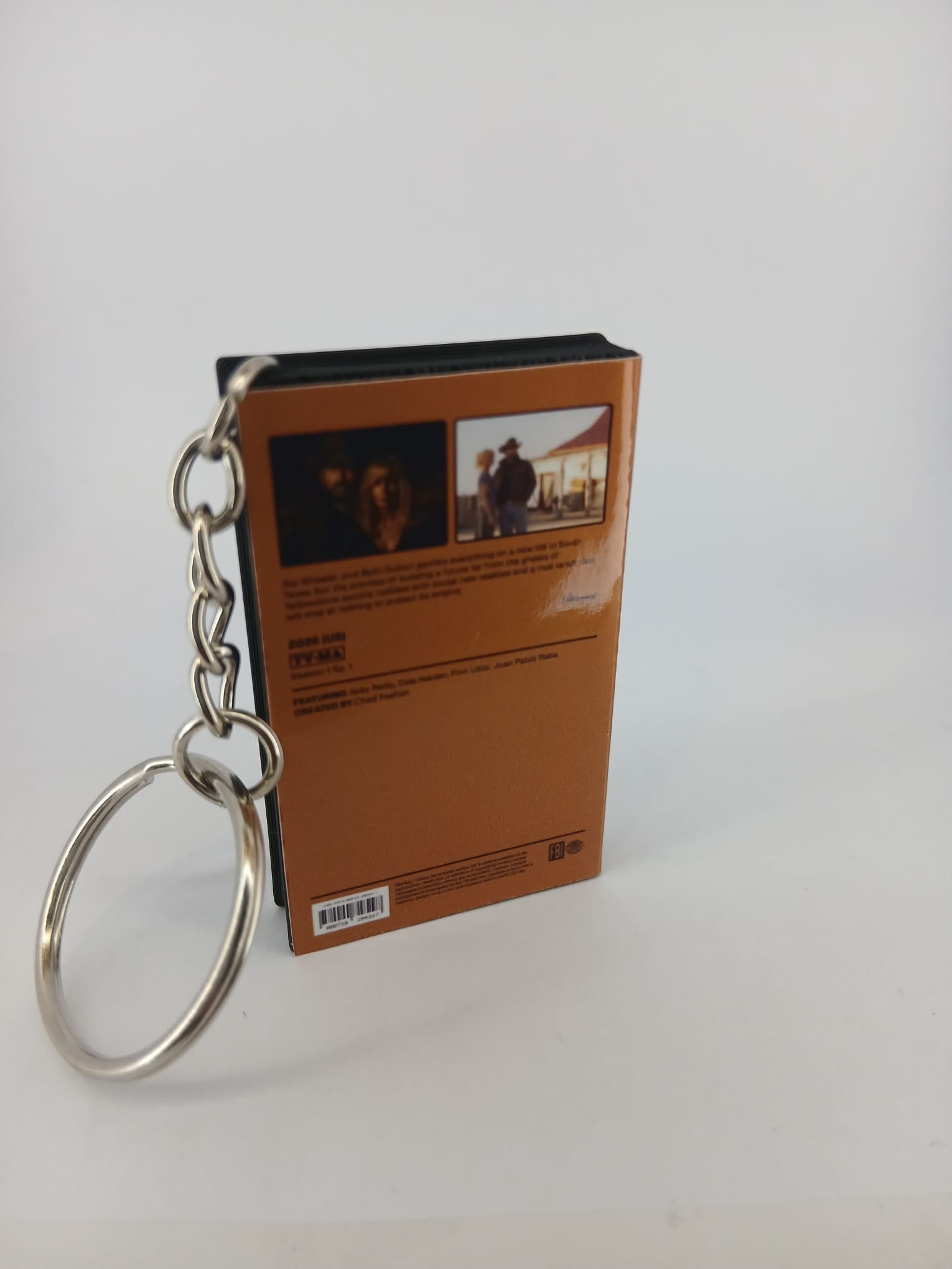Dutton Ranch VHS keyring — front cover flat lay angled 2