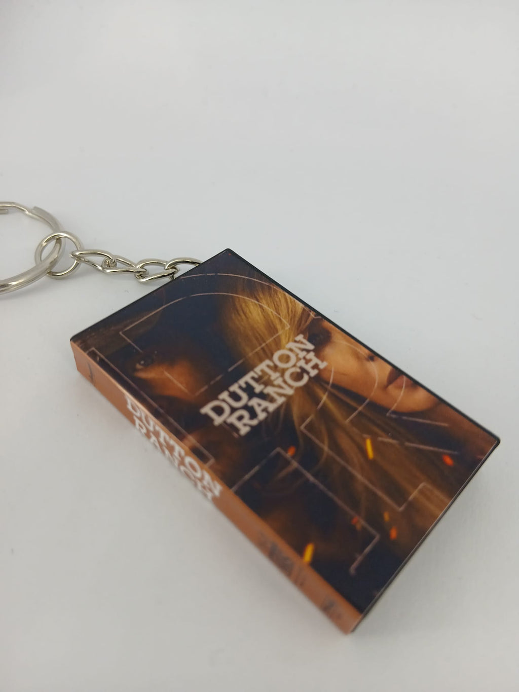 Dutton Ranch VHS keyring — front cover flat lay angled 4
