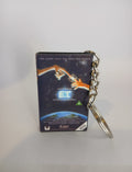 E.T. the Extra-Terrestrial Mini VHS Keyring – front with coin standing