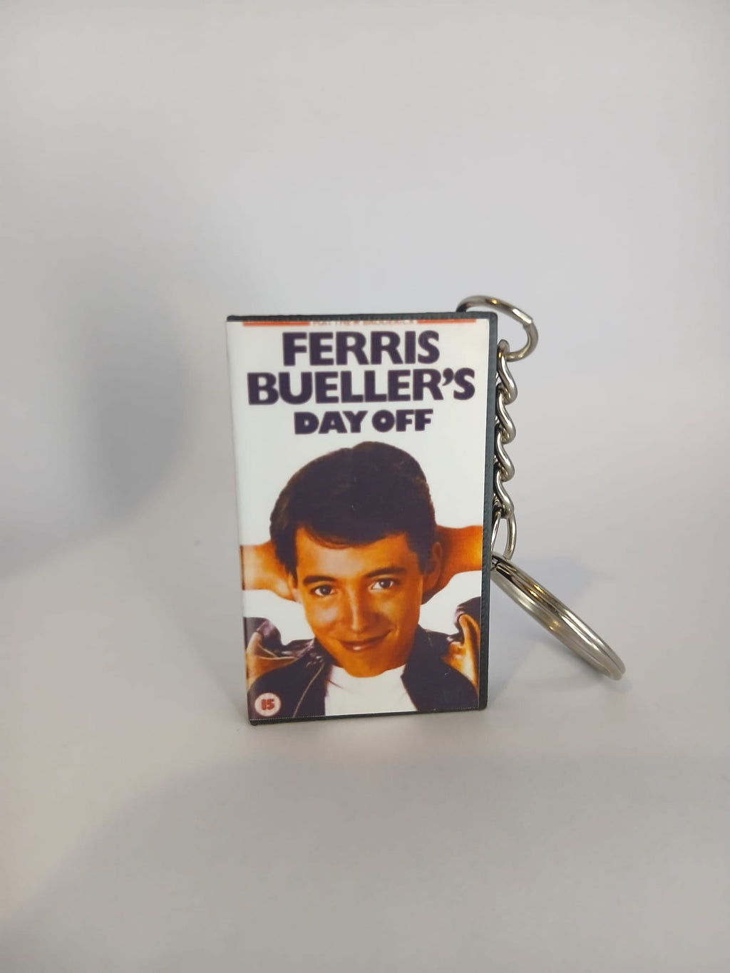 Ferris Bueller's Day Off VHS keyring spine detail
