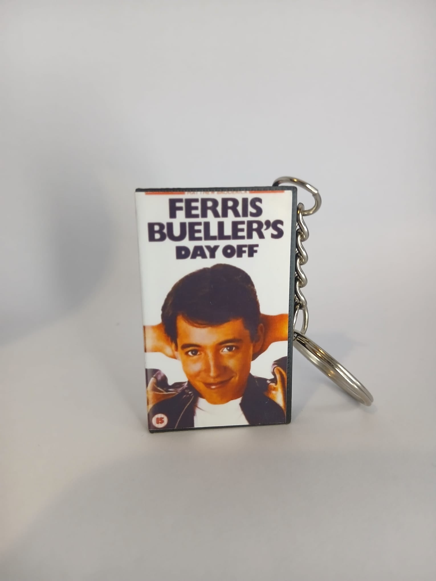 Ferris Bueller's Day Off VHS keyring spine detail