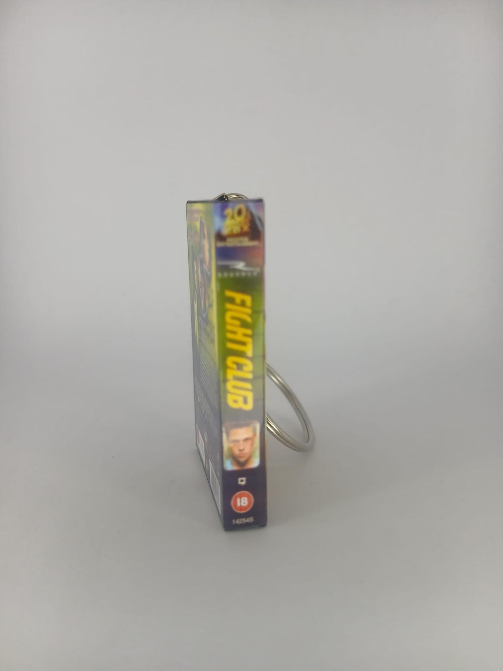 Fight Club Mini VHS Keyring – front view standing
