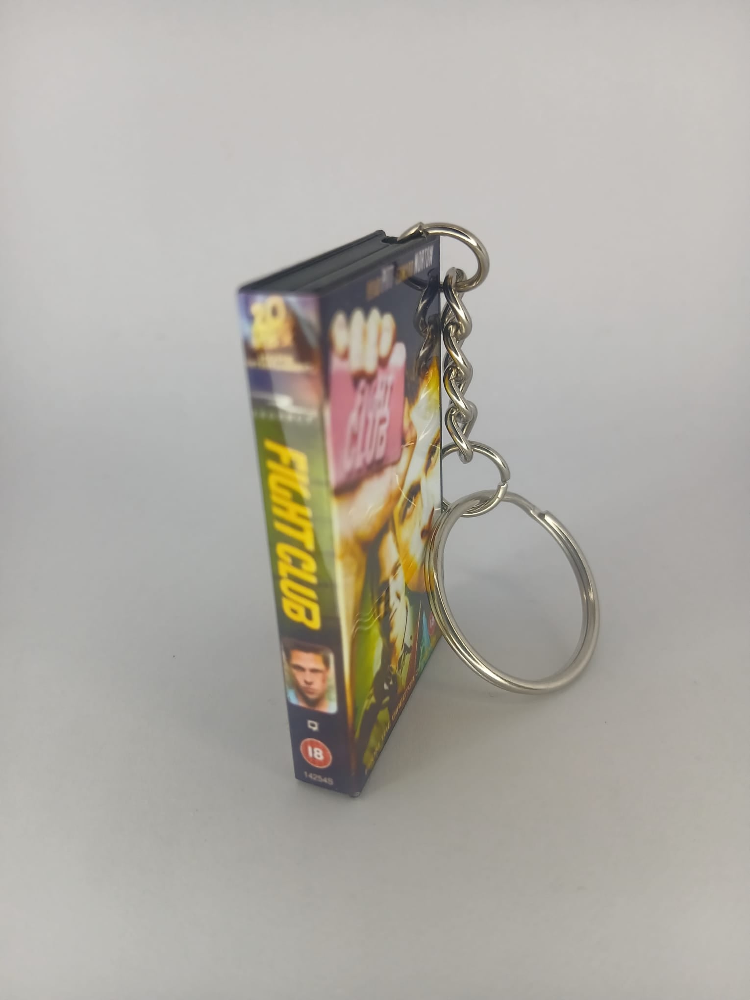 Fight Club Mini VHS Keyring – front close-up