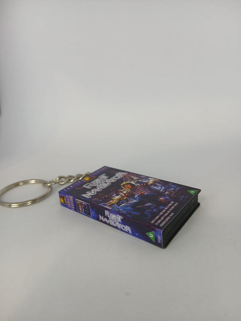 Flight of the Navigator Mini VHS Keyring – front view standing