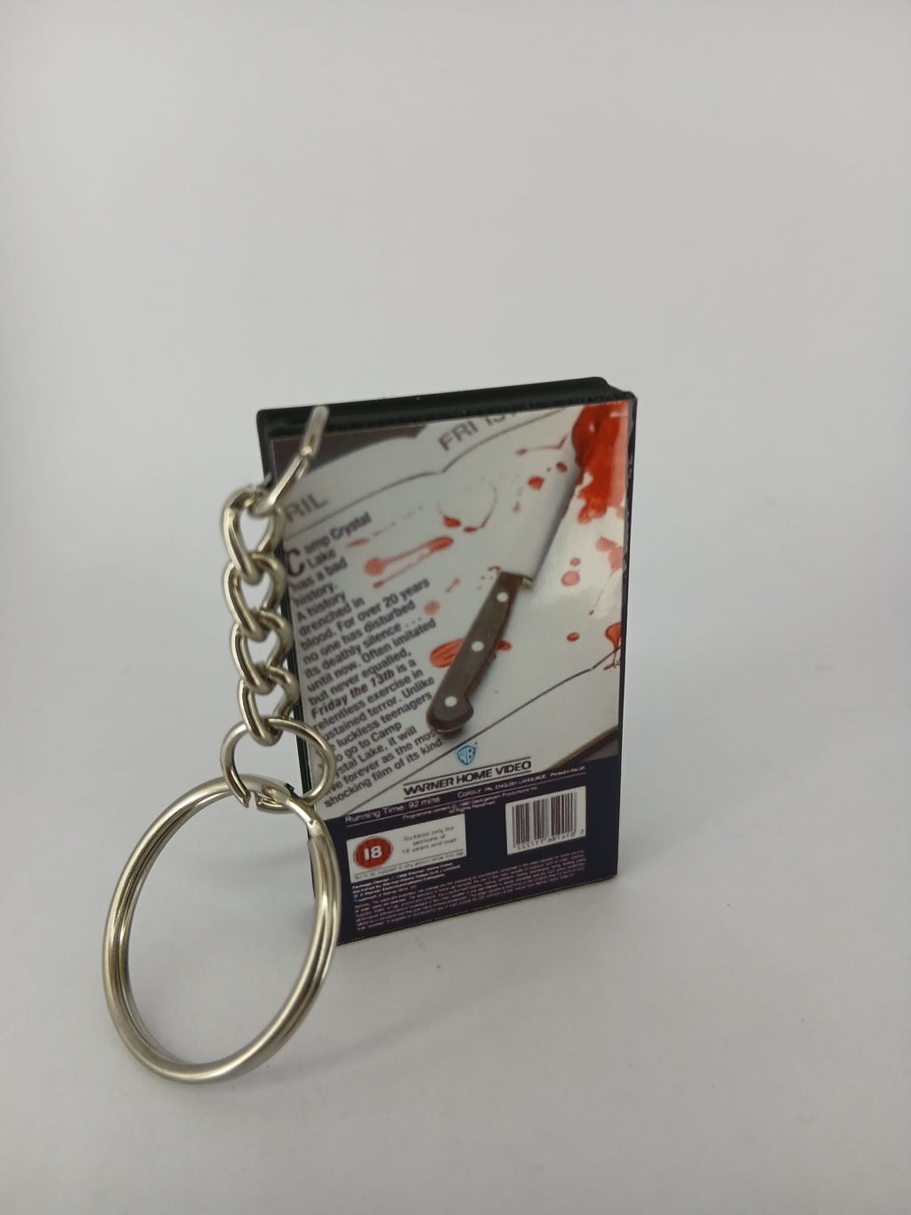 Friday the 13th Mini VHS Keyring – spine view