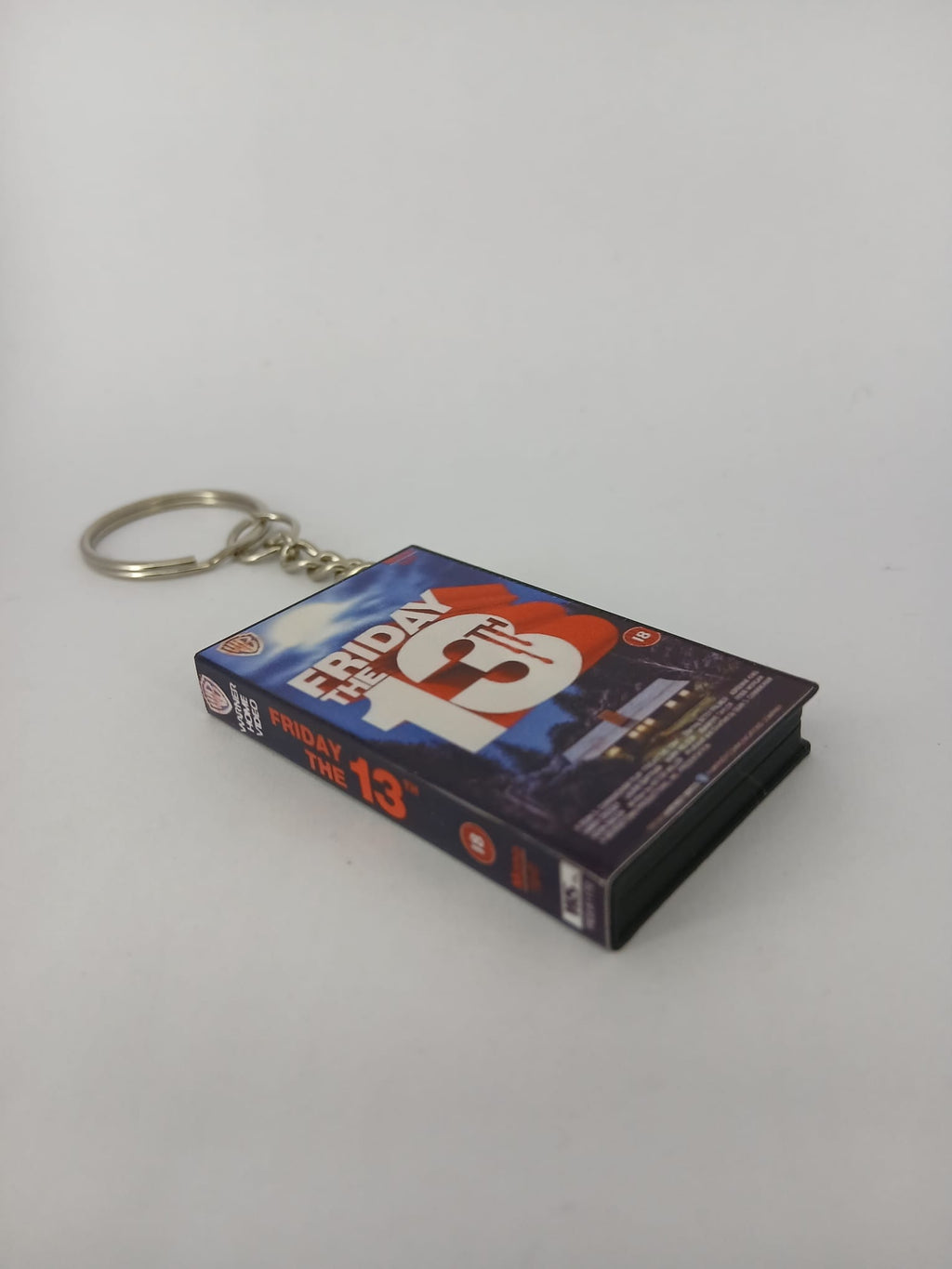 Friday the 13th Mini VHS Keyring – front close-up