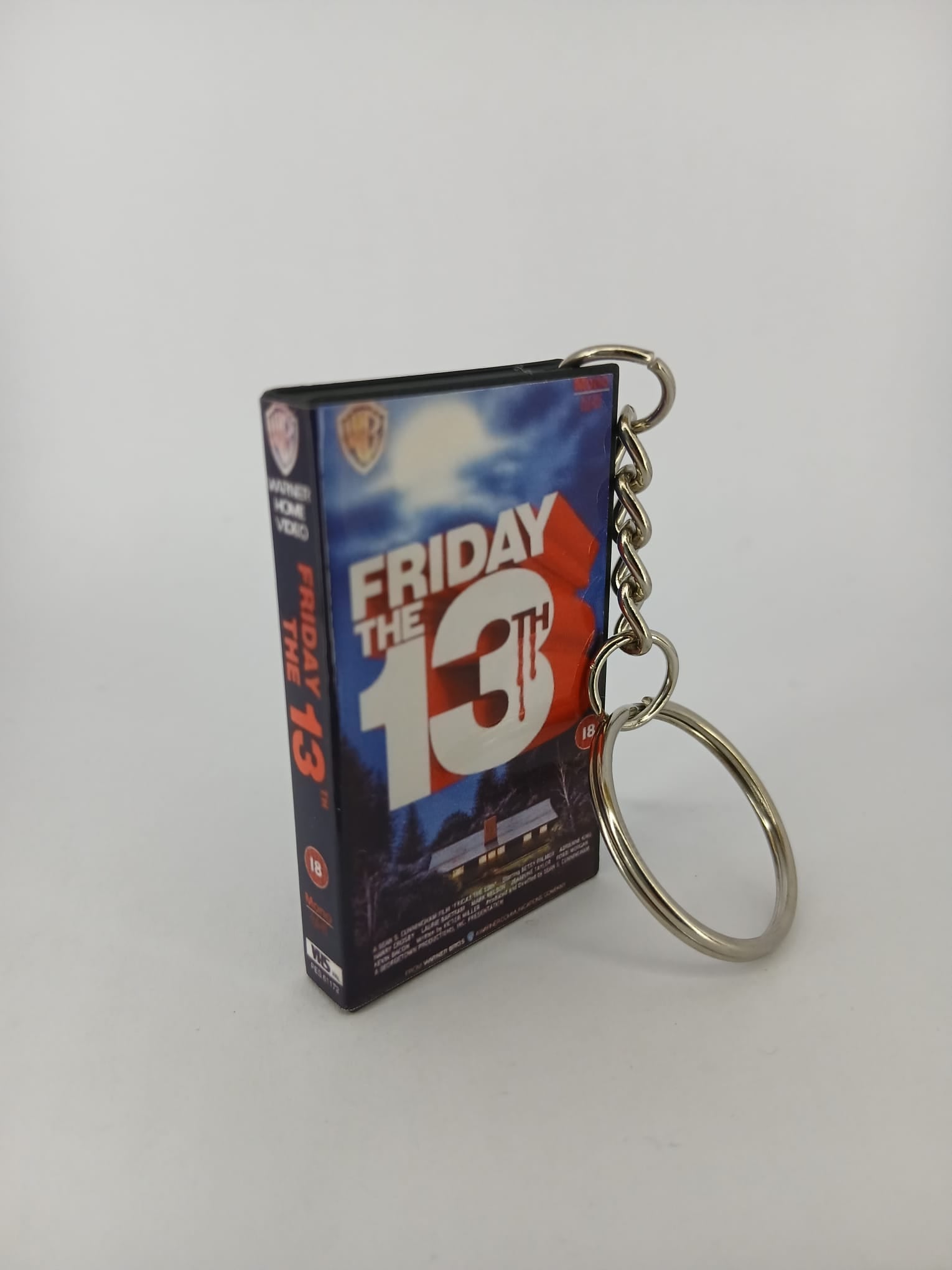 Friday the 13th Mini VHS Keyring – back view
