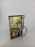 Garfield on the Town VHS keyring — front cover standing angled 3