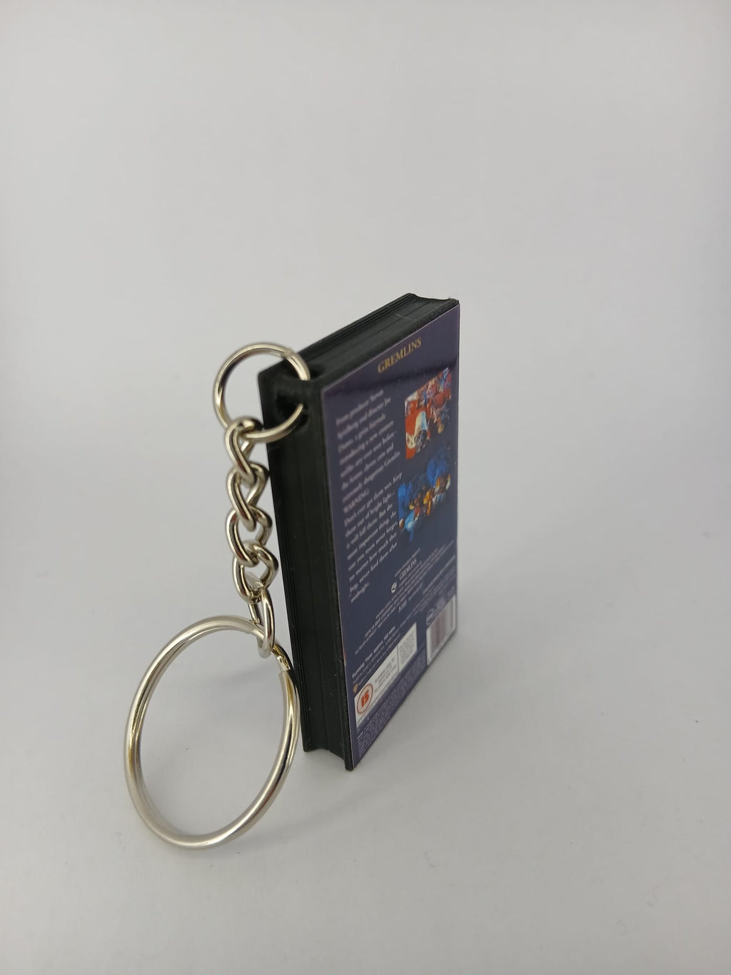 Gremlins Mini VHS Keyring – side view