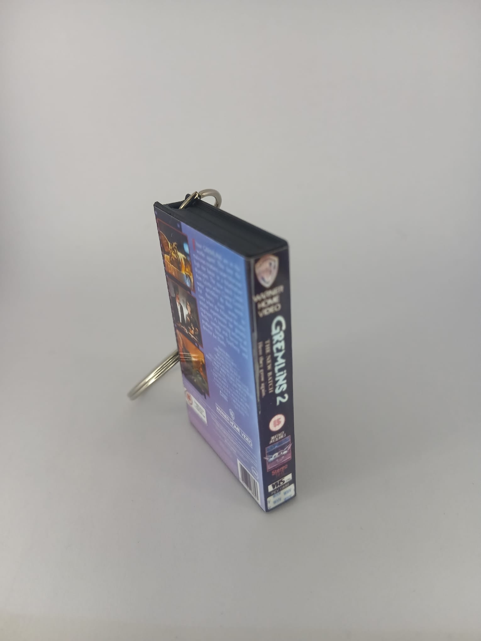 Gremlins 2 The New Batch Mini VHS Keyring – top view