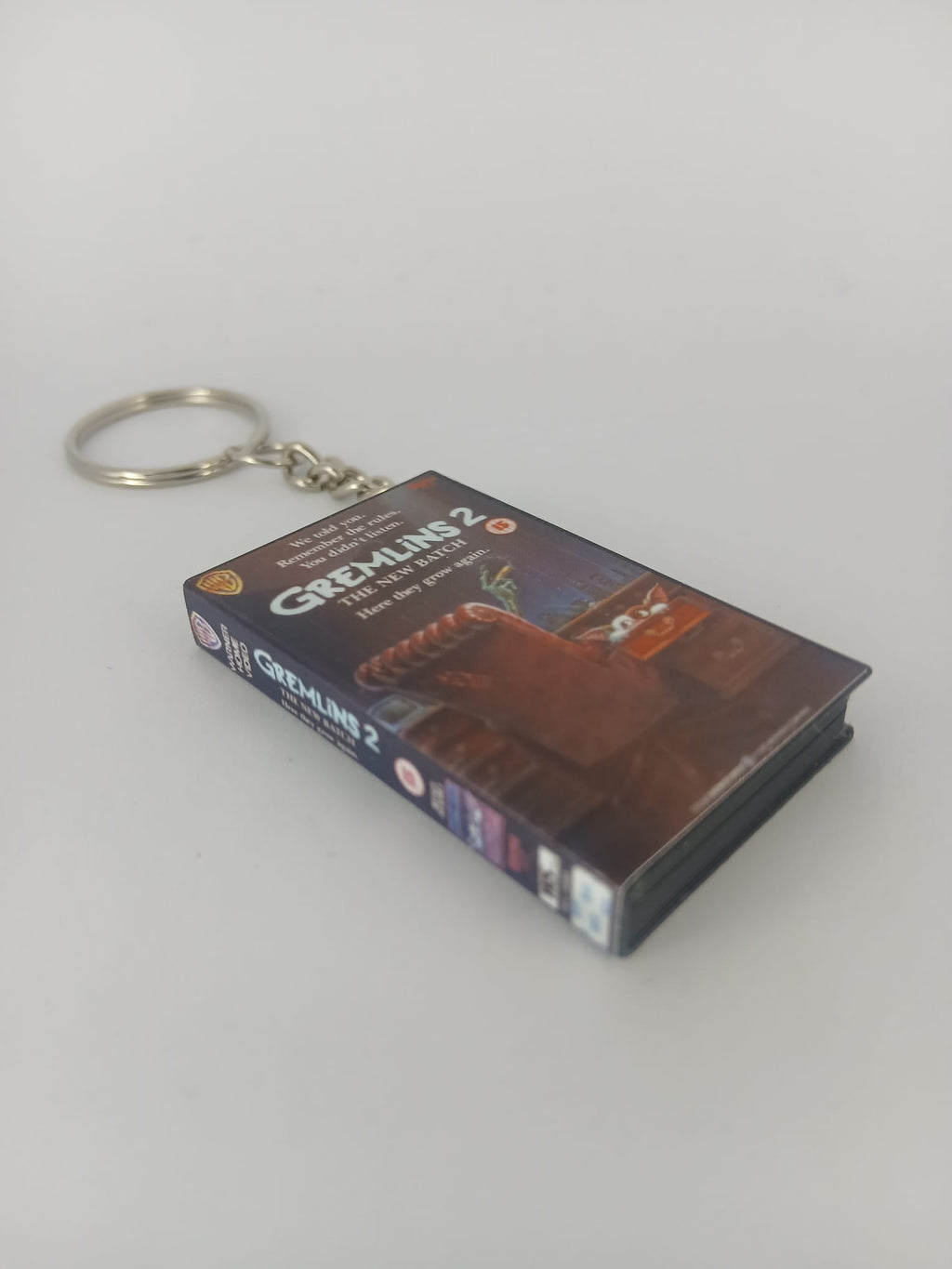 Gremlins 2 The New Batch Mini VHS Keyring – front close-up