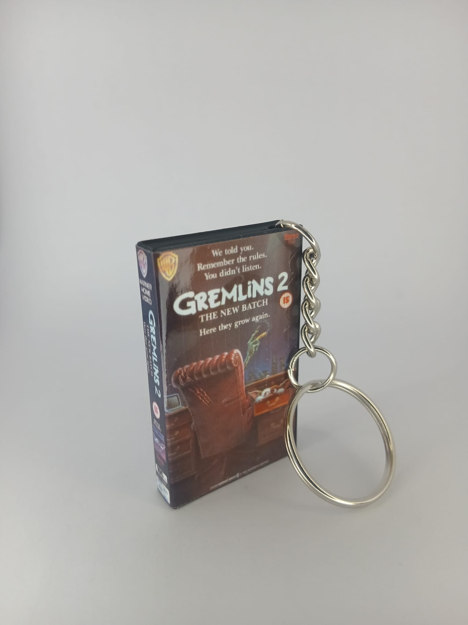 Gremlins 2 The New Batch Mini VHS Keyring – front angle