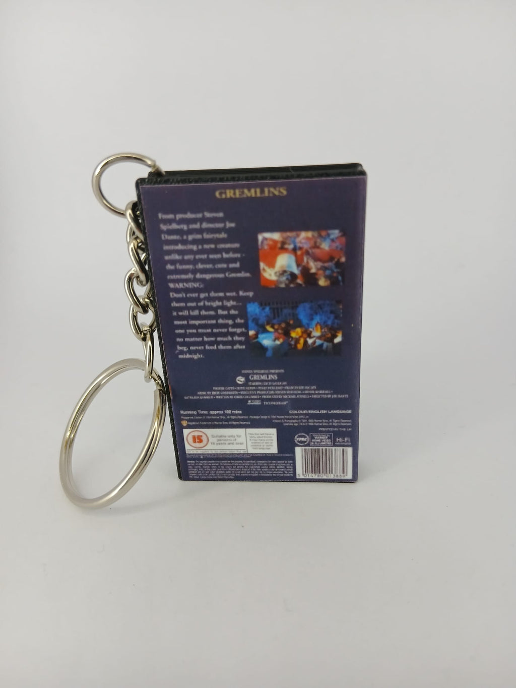 Gremlins Mini VHS Keyring – top view