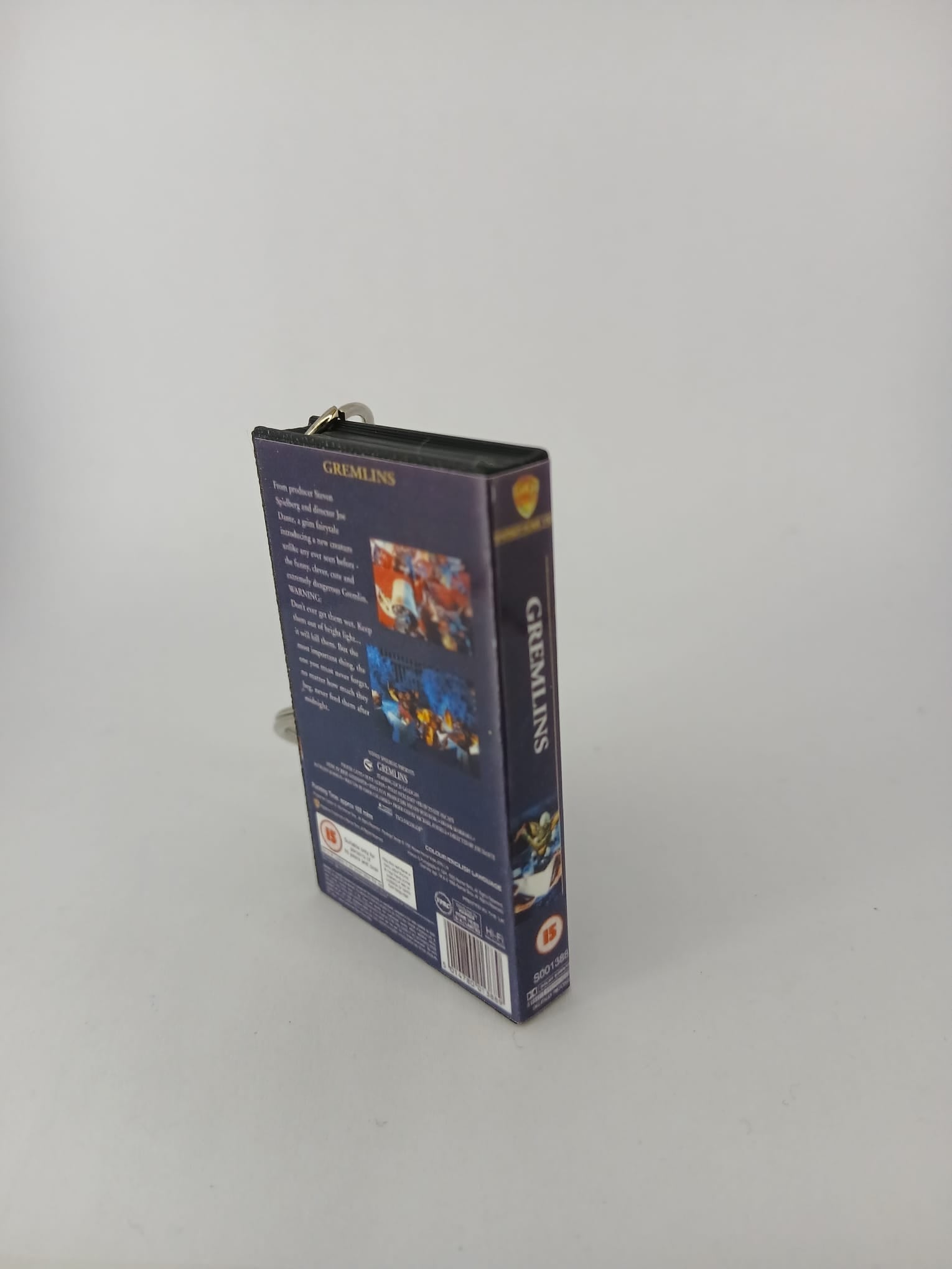 Gremlins Mini VHS Keyring – front angle