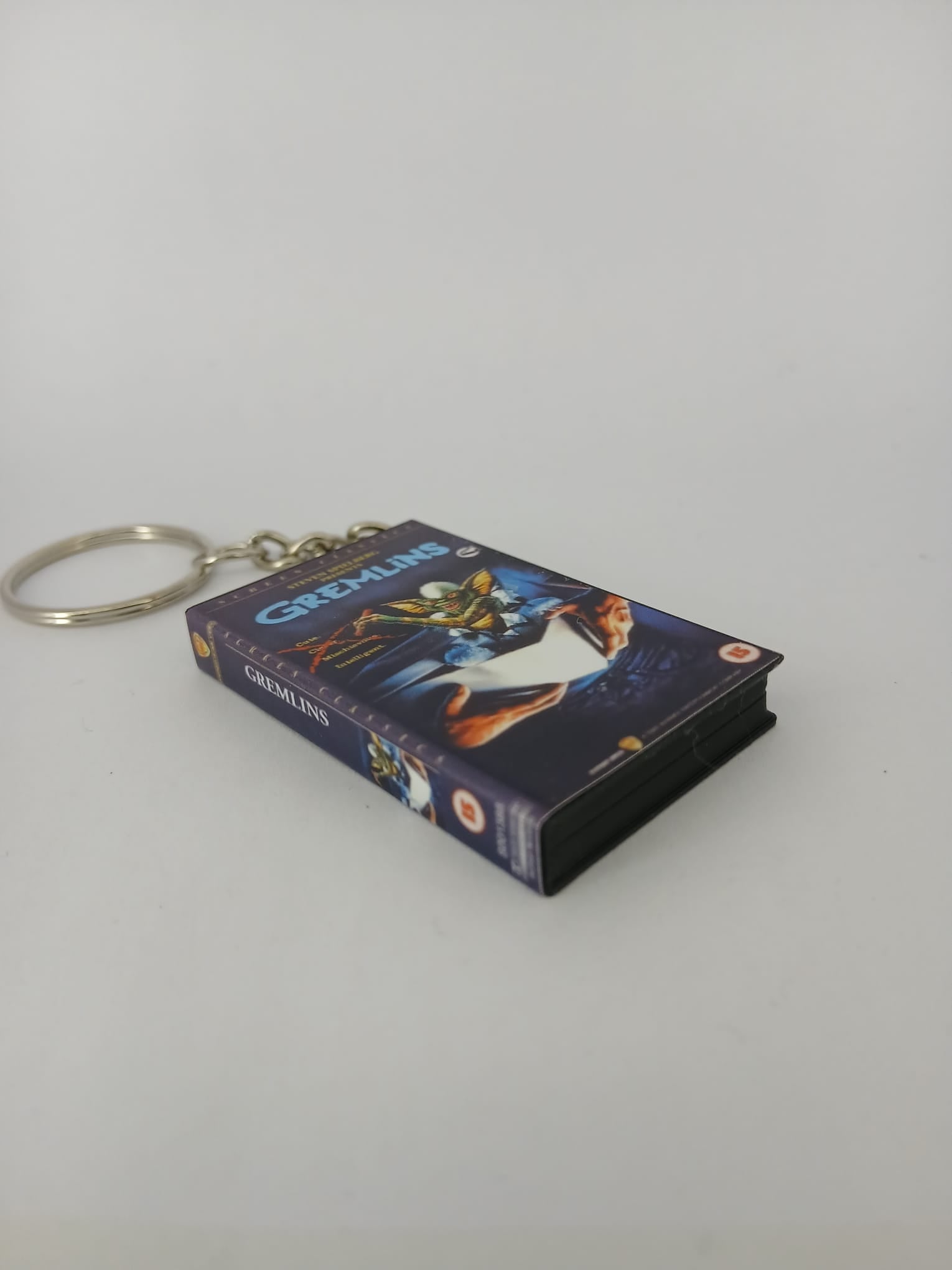 Gremlins Mini VHS Keyring – front close-up