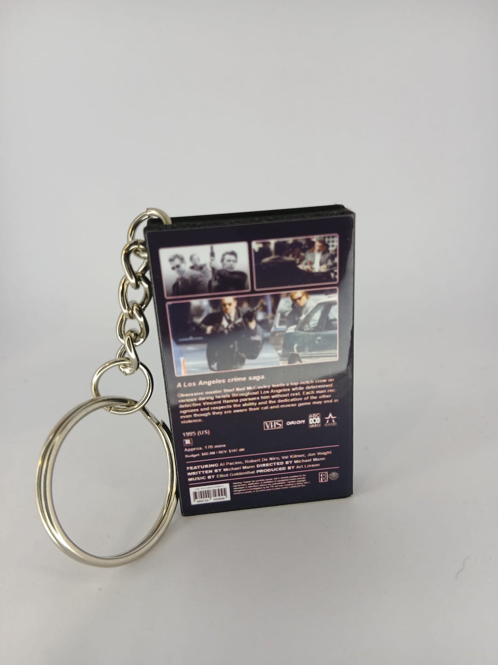 Heat VHS keyring side angle