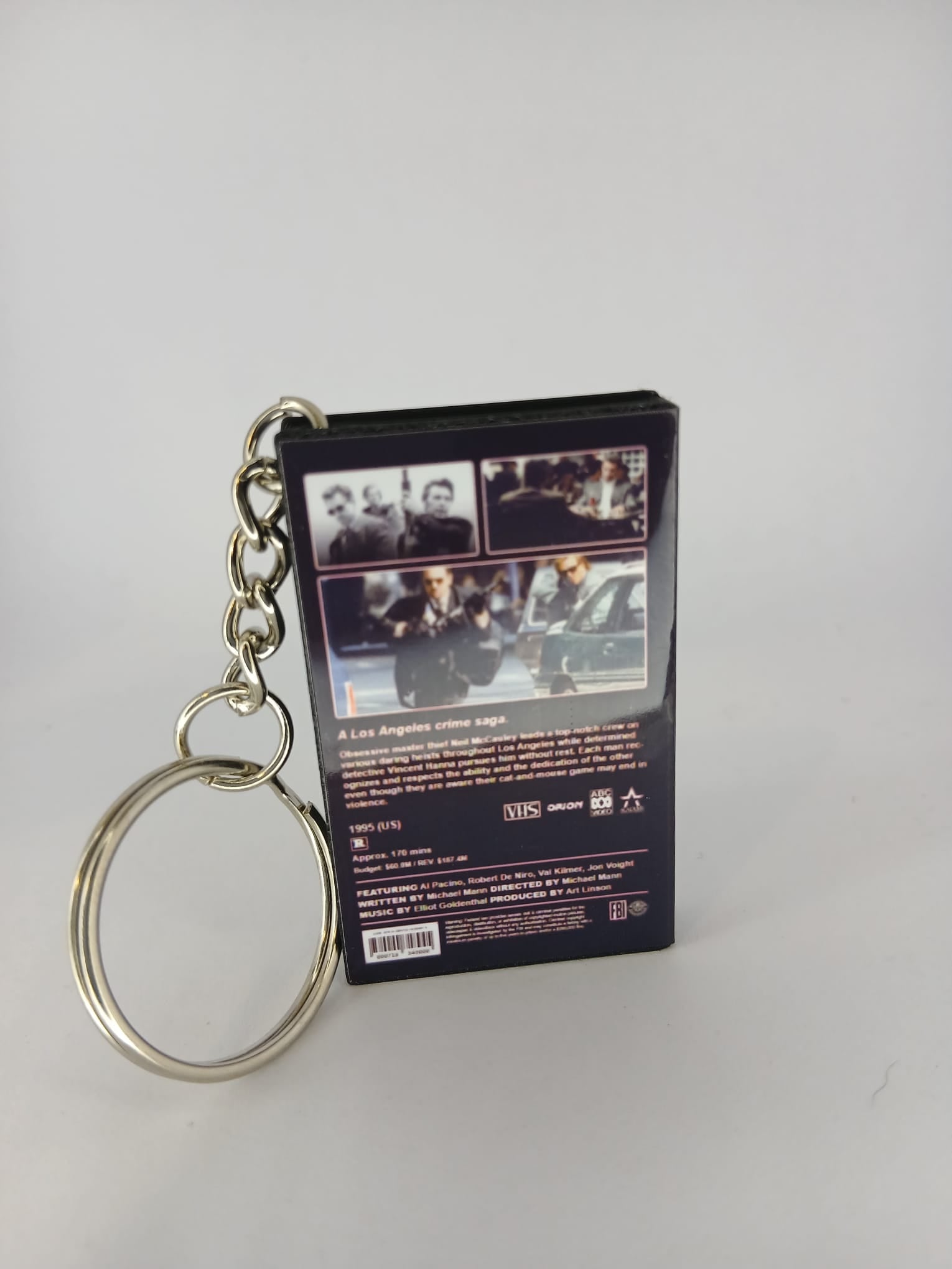 Heat VHS keyring side angle