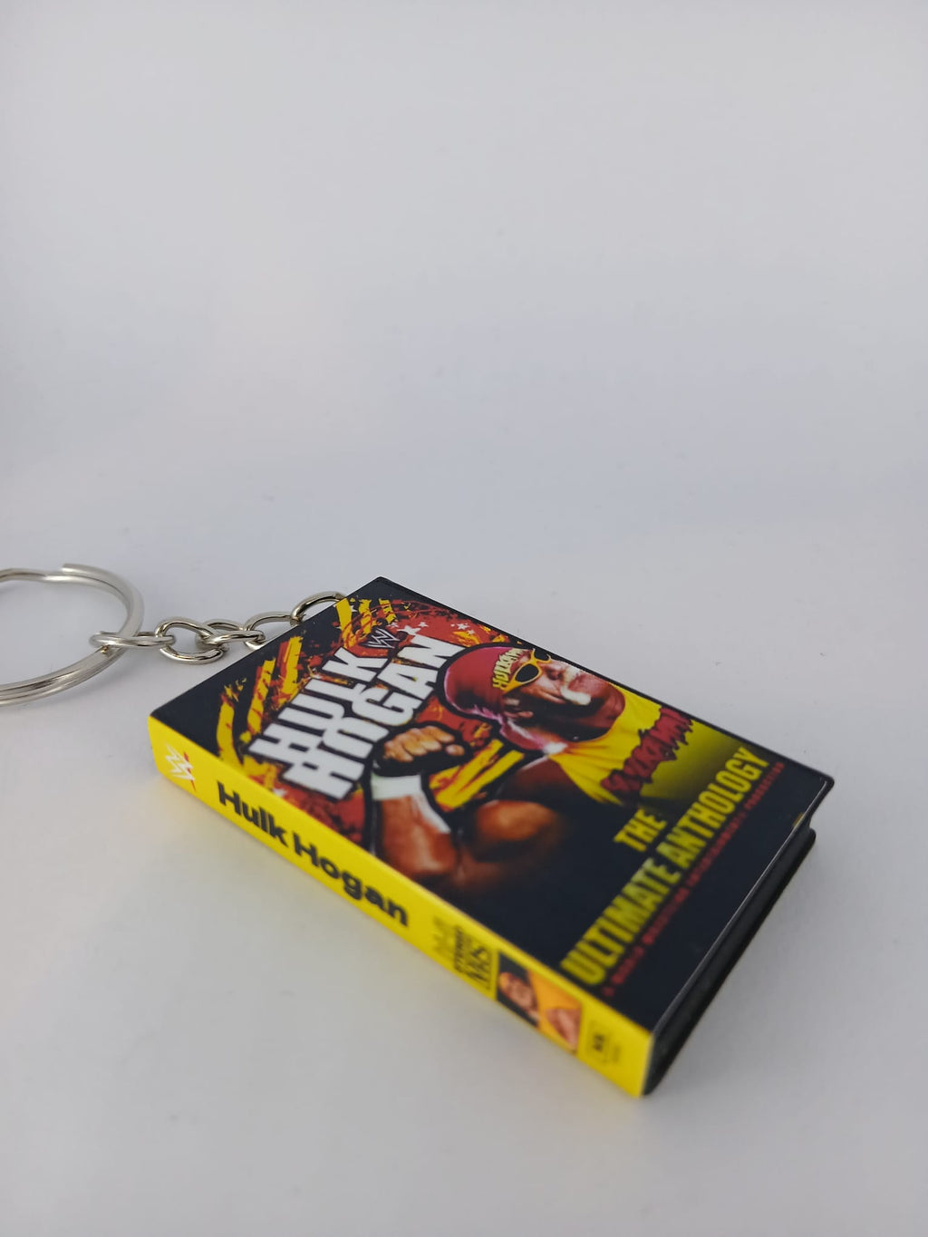 Hulk Hogan Ultimate Anthology VHS keyring — front cover standing
