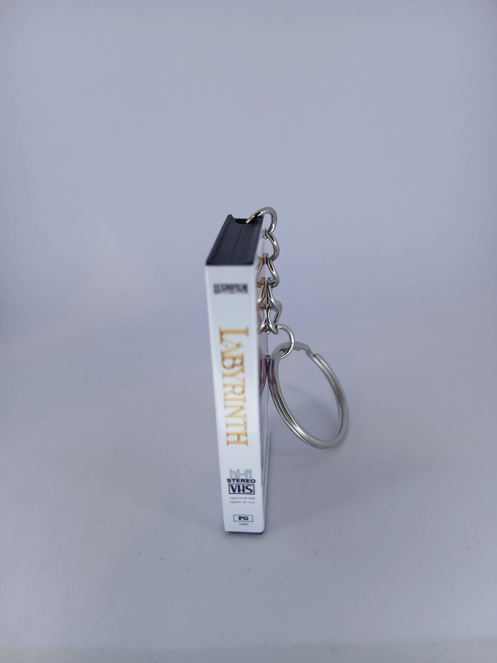 Labyrinth VHS keyring — front cover standing