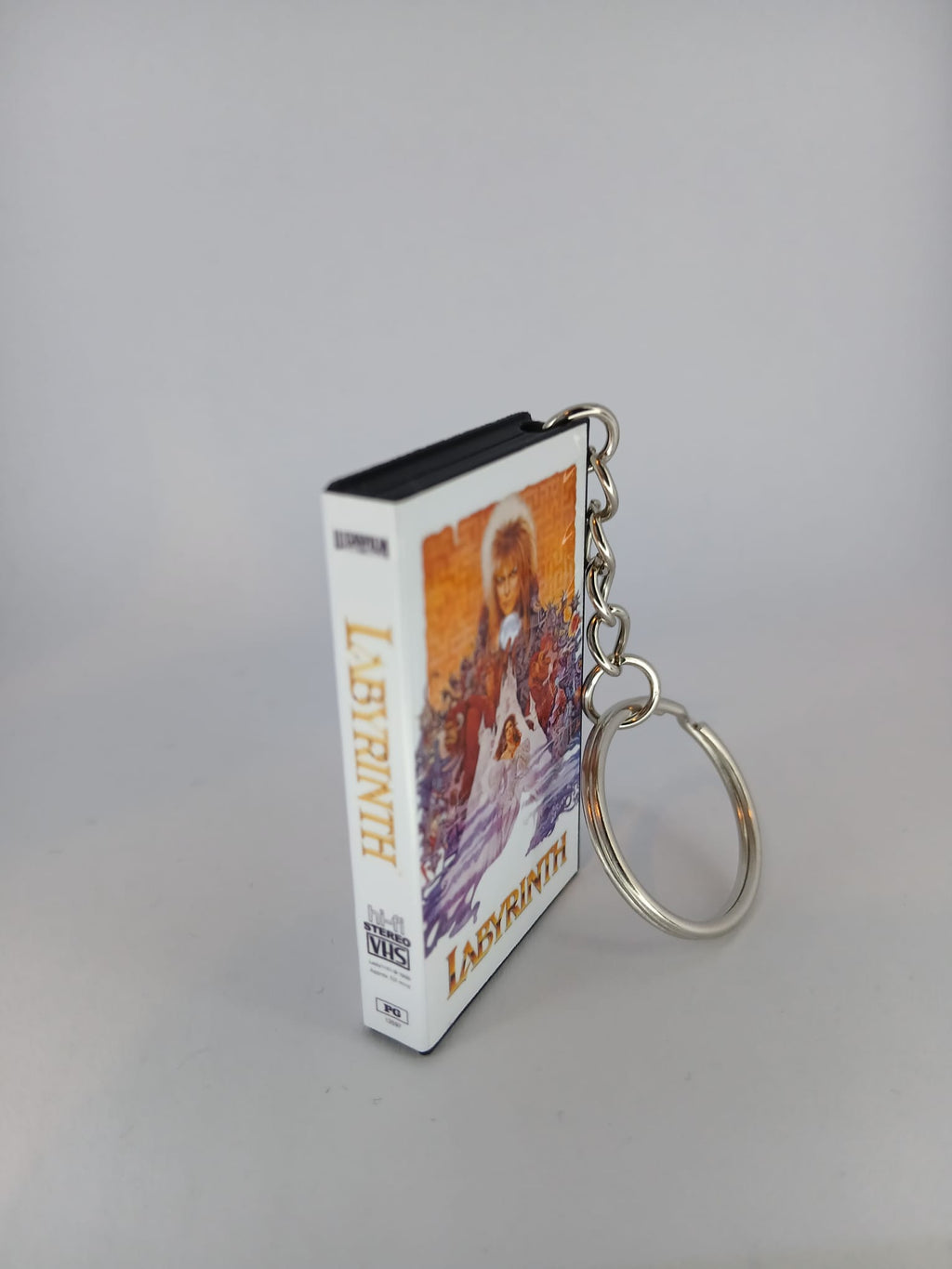 Labyrinth VHS keyring — additional angle