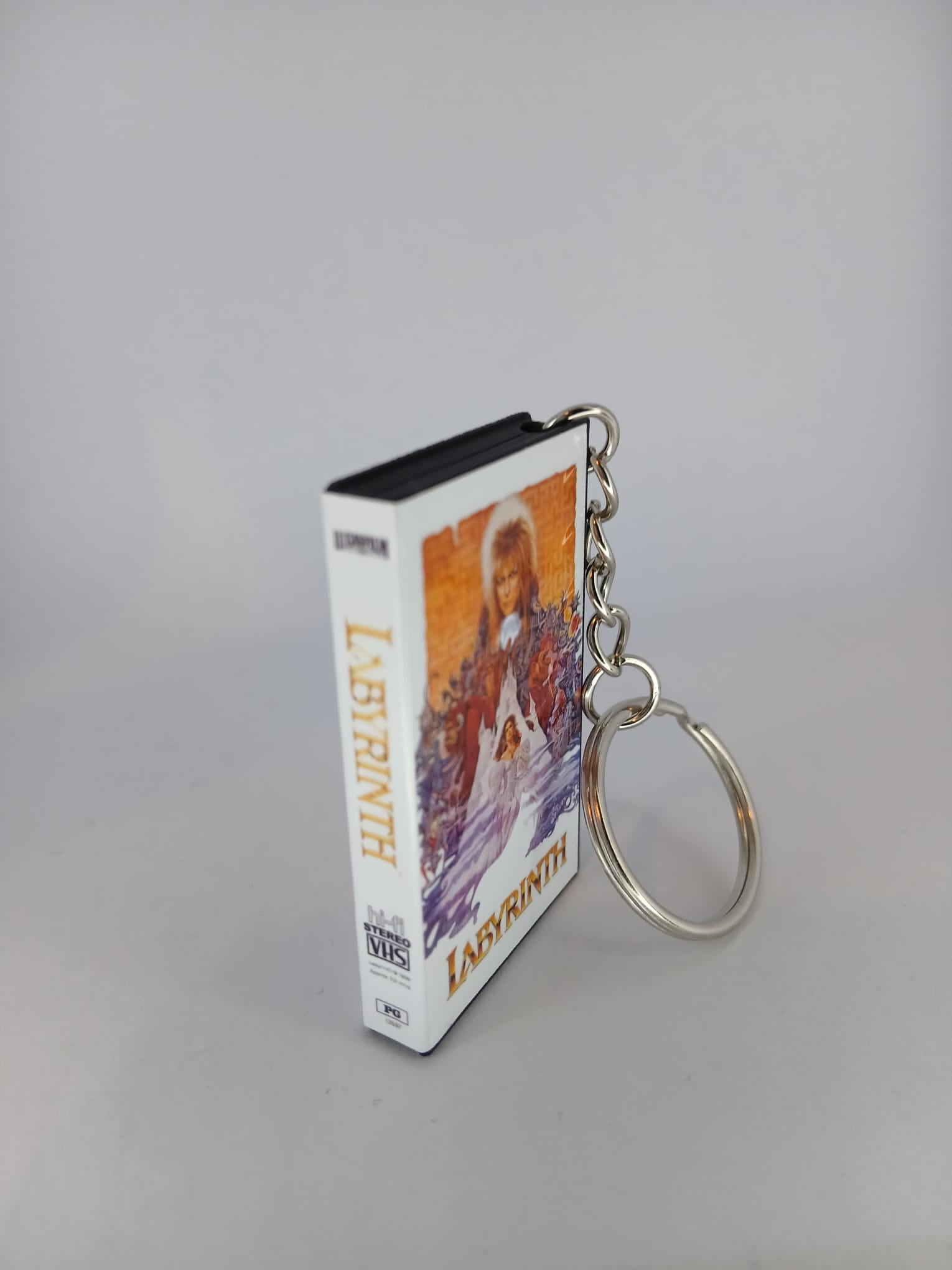 Labyrinth VHS keyring — additional angle