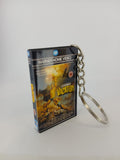 National Lampoon's Vacation VHS keyring — front cover standing angled 2