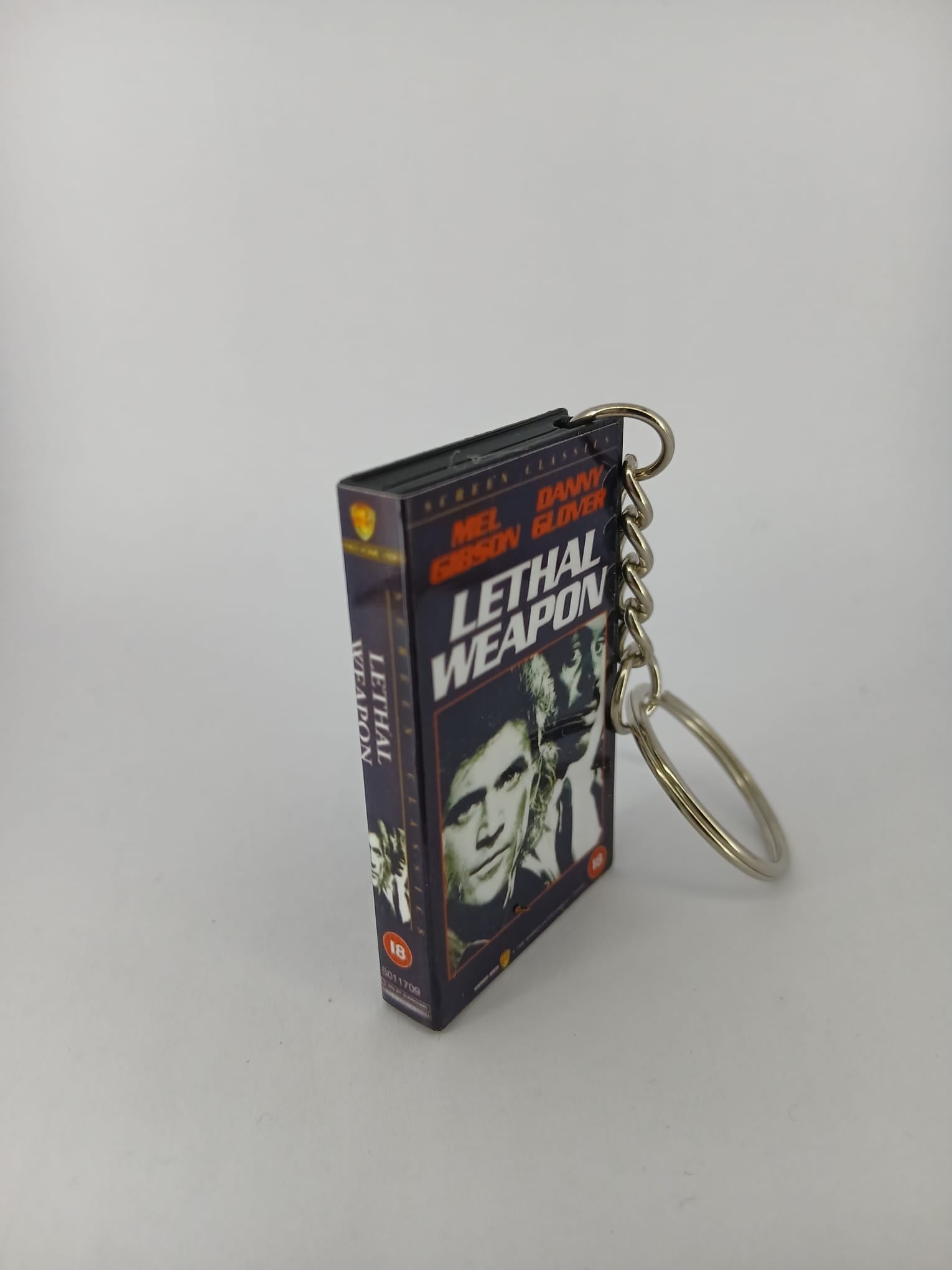 Lethal Weapon Mini VHS Keyring – back view