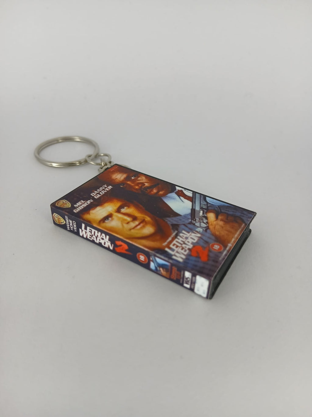 Lethal Weapon 2 Mini VHS Keyring – front view standing