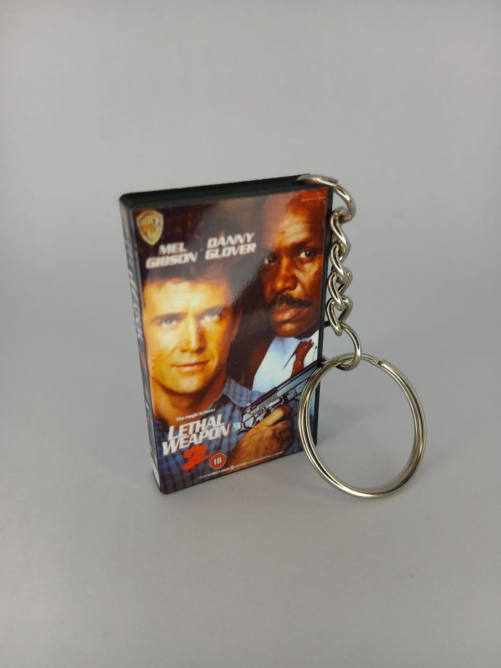 Lethal Weapon 2 Mini VHS Keyring – front with coin