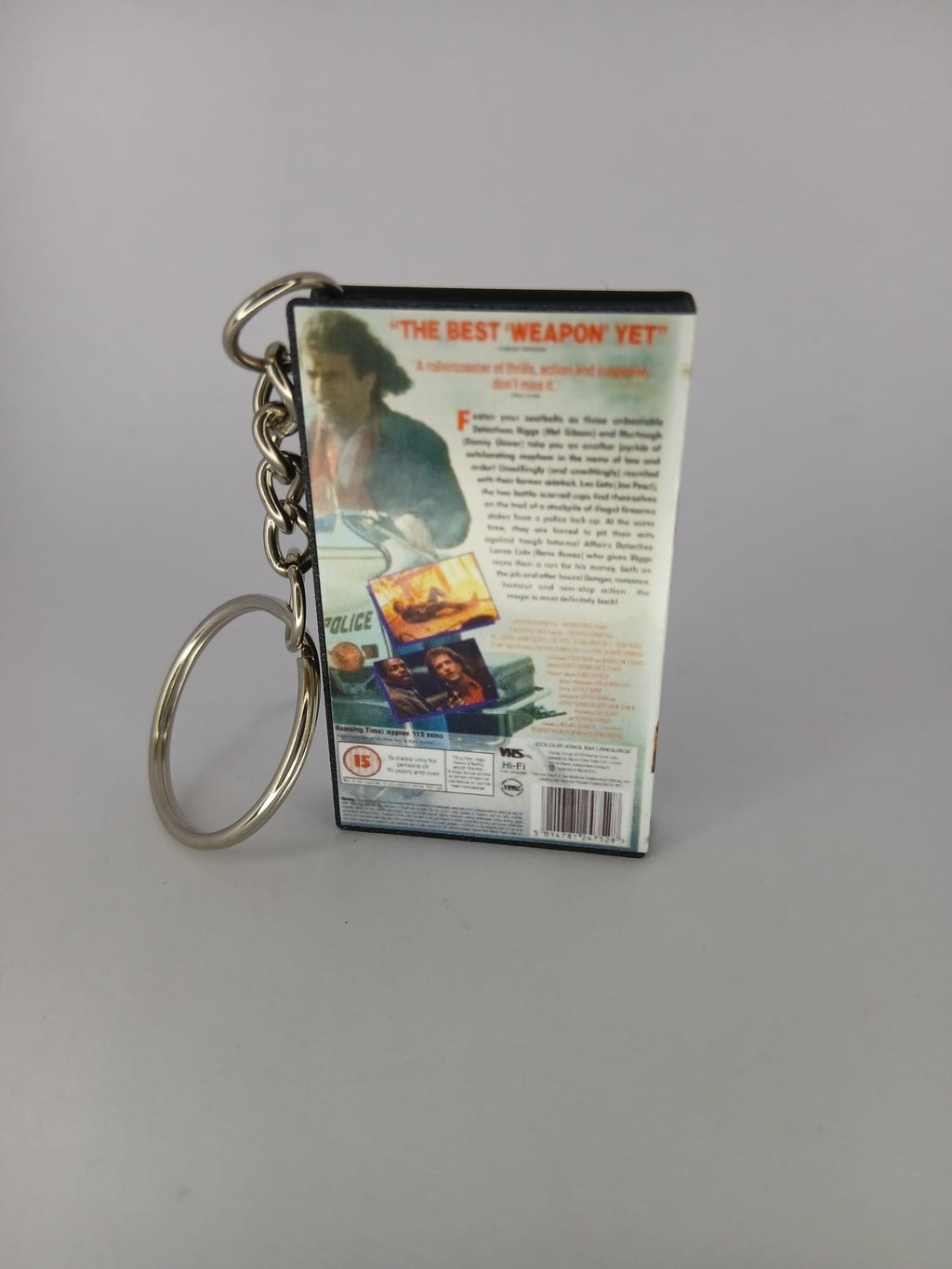 Lethal Weapon 3 Mini VHS Keyring – spine view