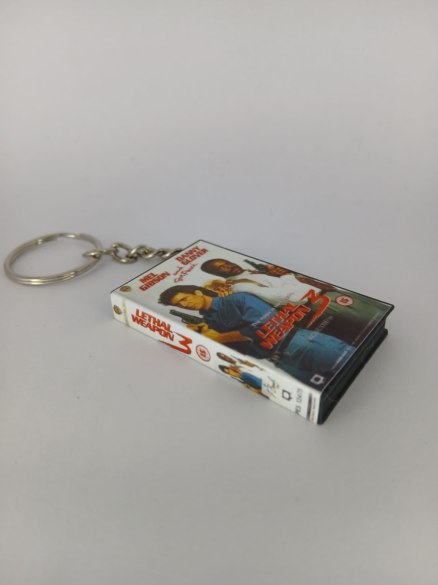 Lethal Weapon 3 Mini VHS Keyring – back spine angle